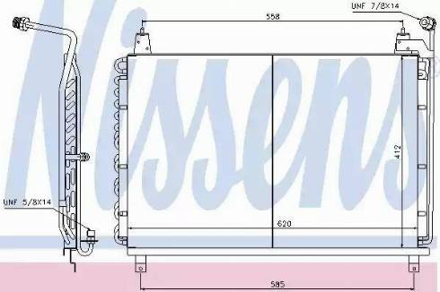 Nissens 94161 - Конденсатор кондиционера autosila-amz.com