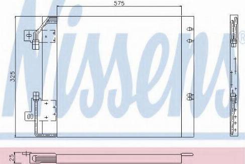 Nissens 94114 - Конденсатор кондиционера autosila-amz.com