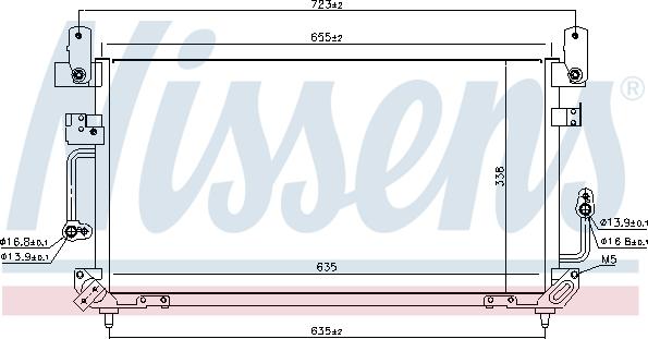 Nissens 94187 - Конденсатор кондиционера autosila-amz.com