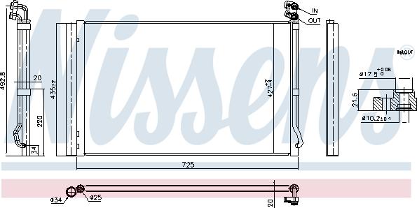 Nissens 941226 - Конденсатор кондиционера autosila-amz.com