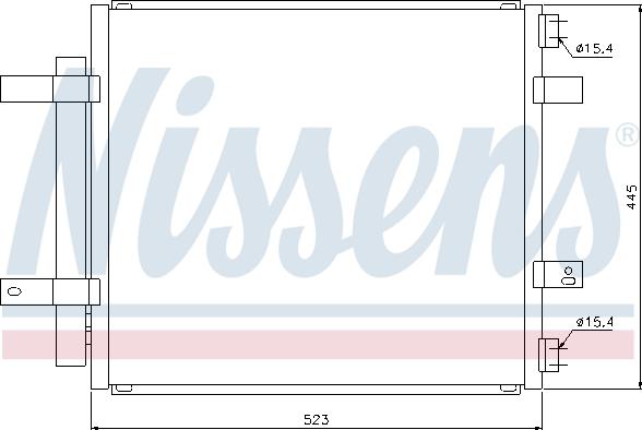 Nissens 94866 - Конденсатор кондиционера autosila-amz.com