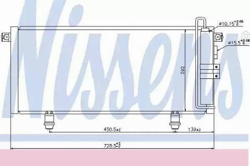 Nissens 94876 - Конденсатор кондиционера autosila-amz.com