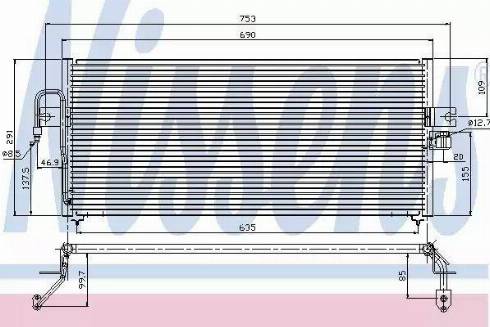 Nissens 94361 - Конденсатор кондиционера autosila-amz.com