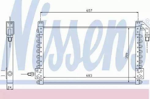 Nissens 94387 - Конденсатор кондиционера autosila-amz.com