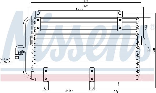 Nissens 94215 - Конденсатор кондиционера autosila-amz.com