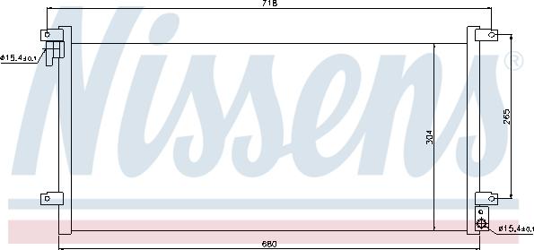 Nissens 94756 - Конденсатор кондиционера autosila-amz.com