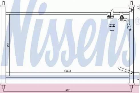 Nissens 94786 - Конденсатор кондиционера autosila-amz.com