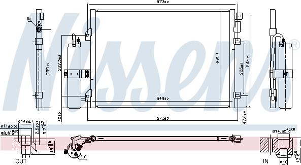 Nissens 94726 - Конденсатор кондиционера autosila-amz.com