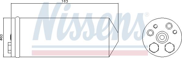 Nissens 95430 - Осушитель MAZDA 323F (BA) (94-) 1.6 i 16V autosila-amz.com