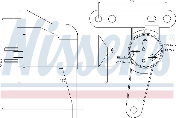 Nissens 95470 - Осушитель RENAULT THALIA I (99-) 1.5 dCi autosila-amz.com