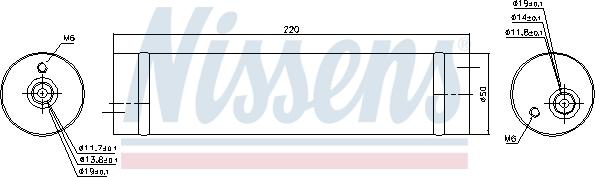 Nissens 95473 - Осушитель DAEWOO NUBIRA (KLAN) (03-) 2.0 D autosila-amz.com