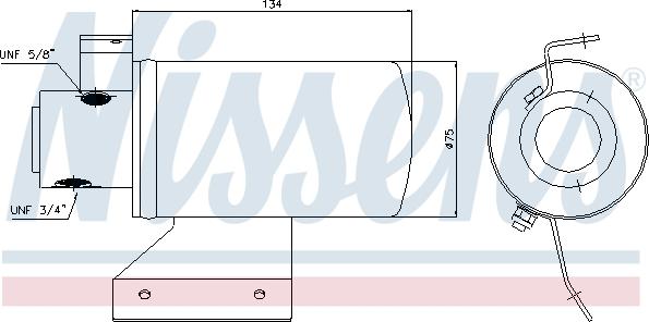 Nissens 95053 - Осушитель VW PASSAT IV       93- autosila-amz.com