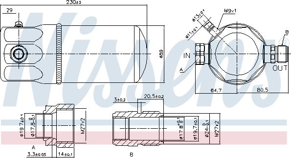 Nissens 95165 - Осушитель VOLVO 940      90- autosila-amz.com