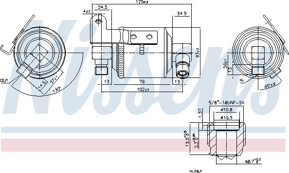 Nissens 95109 - Осушитель PEUGEOT 306 93- autosila-amz.com