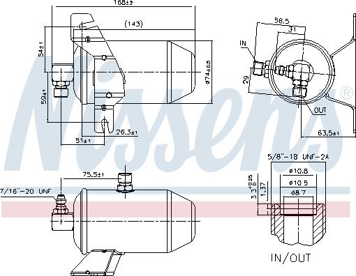 Nissens 95104 - Осушитель CITROEN XSARA (N0, N1, N2) (97-) 1.9 D autosila-amz.com