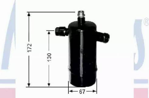 Nissens 95176 - Осушитель, кондиционер autosila-amz.com