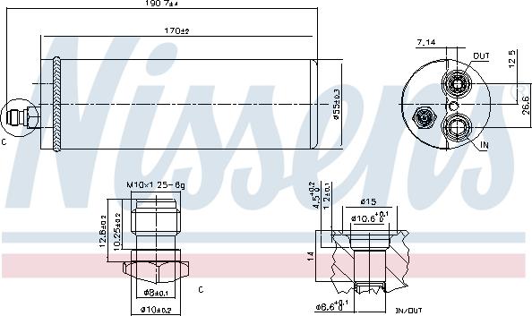 Nissens 95386 - Осушитель OPEL CORSA C 00- autosila-amz.com