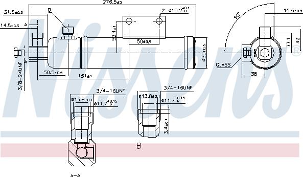 Nissens 95287 - осушитель кондиционера! 291x51\MAN F/L/M2000 01.04>, MB Actros 96> autosila-amz.com