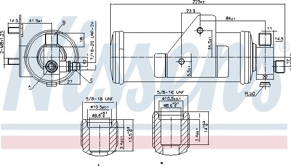 Nissens 95223 - ОСУШИТЕЛЬ 95223 autosila-amz.com