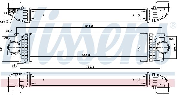 Nissens 961436 - Интеркулер FORD GALAXY IV (CDR) (15-) 2.0 TDCi autosila-amz.com