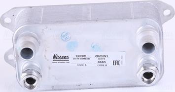 Nissens 90909 - Масляный радиатор, автоматическая коробка передач autosila-amz.com