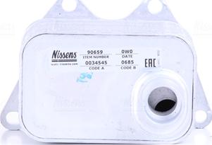 Nissens 90659 - Масляный радиатор, двигательное масло autosila-amz.com