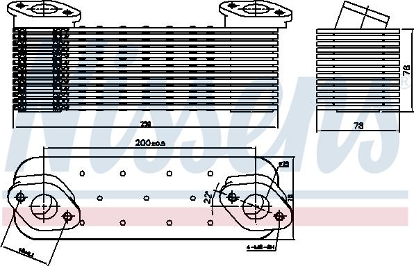 Nissens 90756 - Р Р С Р С Р С Р№ С Р Р РёР С Р С silnikowego (250x78x78mm) MERCEDES AXOR, AXOR 2, MK, NG, O 303, SK autosila-amz.com