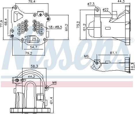 Nissens 989313 - Радиатор, рециркуляция ОГ autosila-amz.com