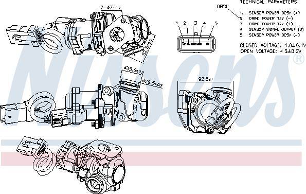 Nissens 98245 - Клапан EGR autosila-amz.com