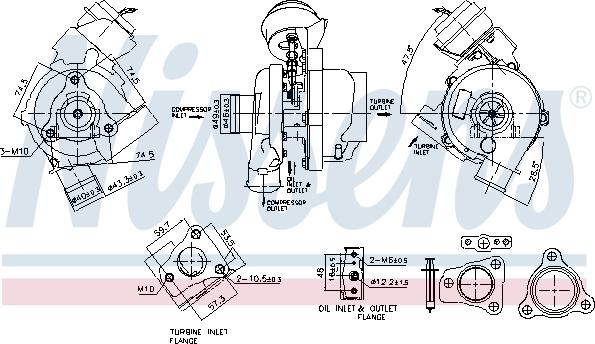 Nissens 93497 - Турбина, компрессор autosila-amz.com