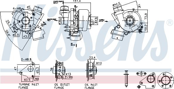 Nissens 93448 - Турбина, компрессор autosila-amz.com