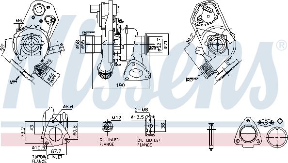 Nissens 93486 - Турбина, компрессор autosila-amz.com