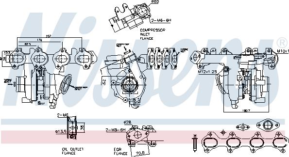 Nissens 93487 - Турбина, компрессор autosila-amz.com