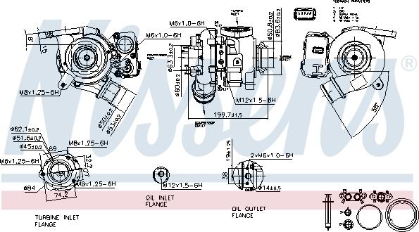 Nissens 93432 - Турбина, компрессор autosila-amz.com