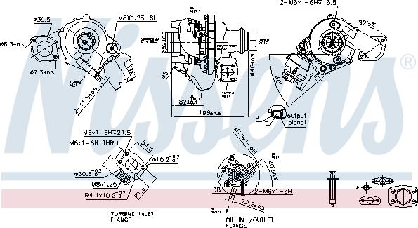 Nissens 93421 - Турбина, компрессор autosila-amz.com