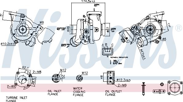Nissens 93428 - Турбина, компрессор autosila-amz.com