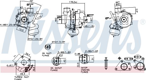 Nissens 93550 - Турбина, компрессор autosila-amz.com