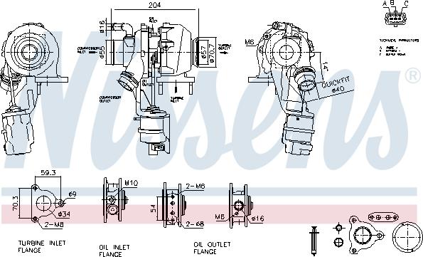 Nissens 93509 - Турбина, компрессор autosila-amz.com