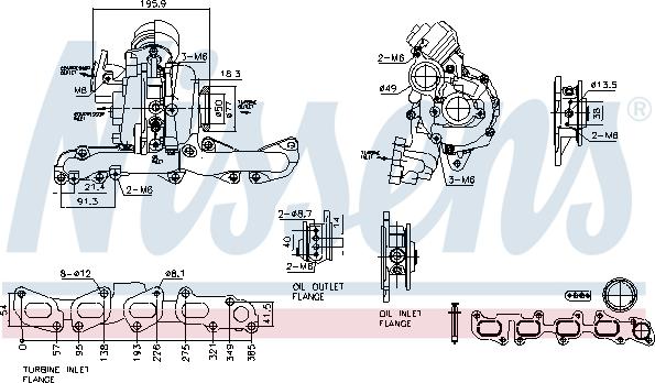 Nissens 93506 - Турбина, компрессор autosila-amz.com