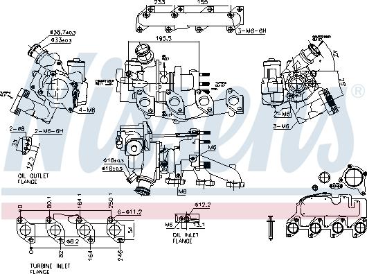 Nissens 93500 - Турбина, компрессор autosila-amz.com