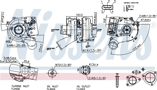 Nissens 93534 - Турбина, компрессор autosila-amz.com
