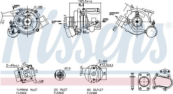 Nissens 93611 - Турбина, компрессор autosila-amz.com