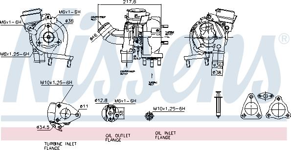 Nissens 93083 - Турбина, компрессор autosila-amz.com