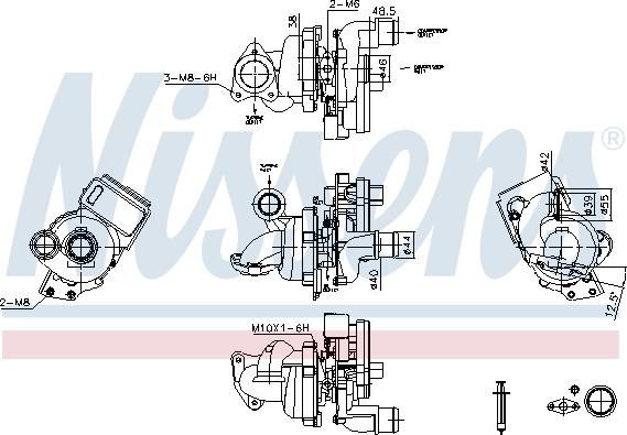 Nissens 93119 - Турбина, компрессор autosila-amz.com