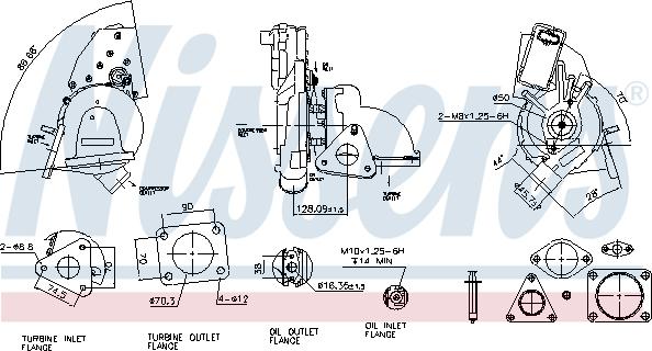 Nissens 93128 - Турбина, компрессор autosila-amz.com