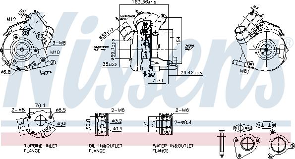Nissens 93830 - Турбина, компрессор autosila-amz.com