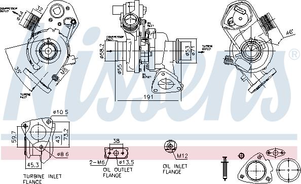 Nissens 93318 - Турбина, компрессор autosila-amz.com