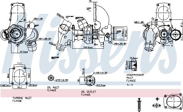 Nissens 93205 - Турбина, компрессор autosila-amz.com