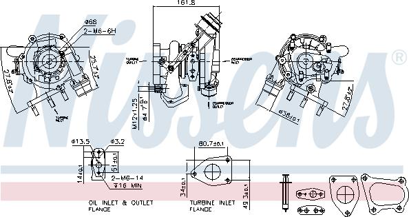 Nissens 93233 - Турбина, компрессор autosila-amz.com