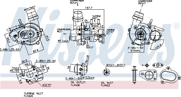 Nissens 93275 - TURBOSPRК ARKA NISSENS 93275 DACIA DOKKER 1,5DCI 1 autosila-amz.com